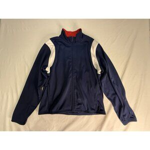 Vintage PRINCE Tennis Jacket Women’s XL Blue White Sportswear